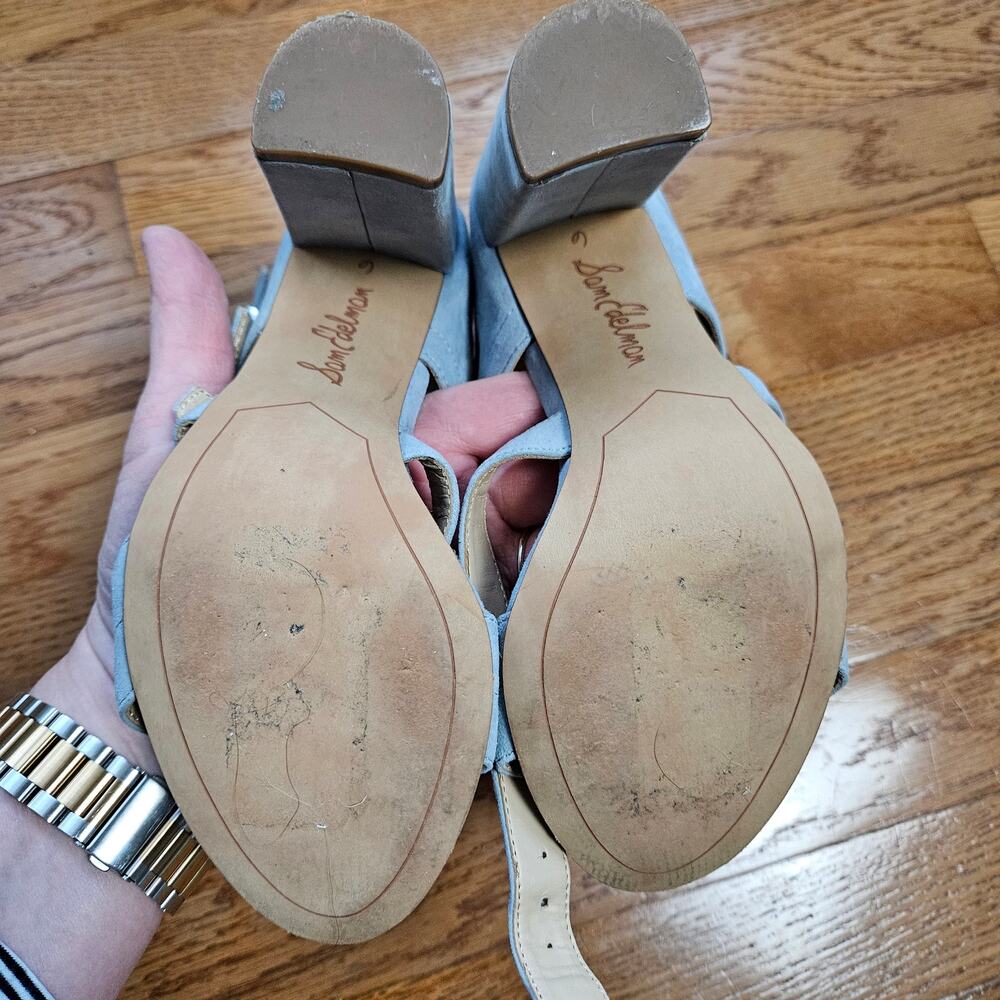 Sam Edelman Women's Yasmina Suede Strappy Ankle Sandals Heels Shoes Size 6M - Picture 13 of 16